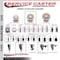 Service Caster 4'' Nylon Swivel 3/4'' Expanding Stem Caster with Brake SCC-EX20S414-NYS-PLB-34 - alternate 4